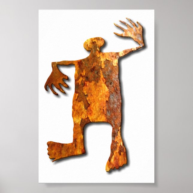 Dancing Man rust Poster (Framsidan)