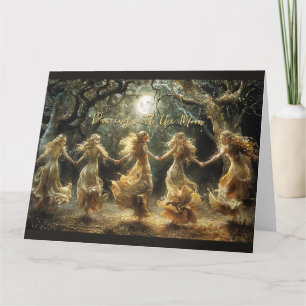 Dancing Måne Goddess Notecard Kort