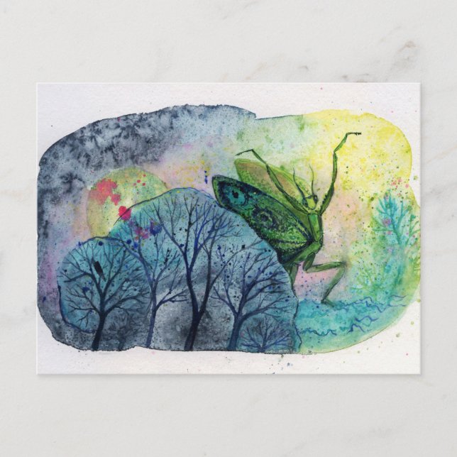 Dancing Mantis Vykort (Framsida)