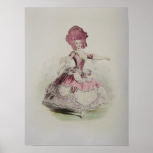 Dancing Marie Antoinette 12x16"- (Storleka alterna Poster