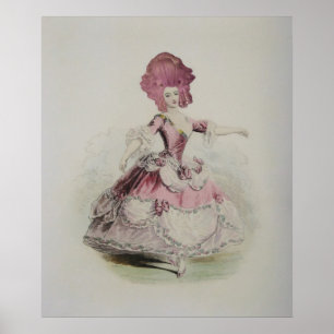 Dancing Marie Antoinette 24x20"- (Storleka alterna Poster