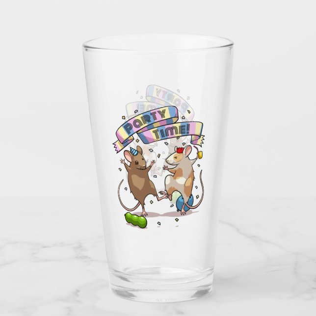 Dancing Mce Party Time Banner Confetti & Balloi Glaskopp (Framsida)