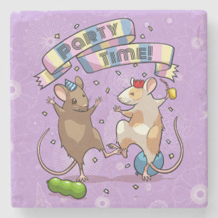 Dancing Mce Party Time Banner Confetti & Balloi Stenunderlägg