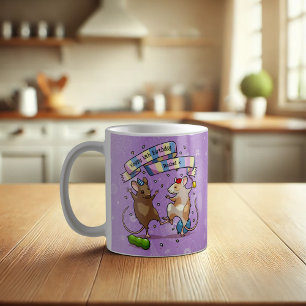 Dancing Mice Namn & Age Grattis på födelsedagen Pa Kaffemugg