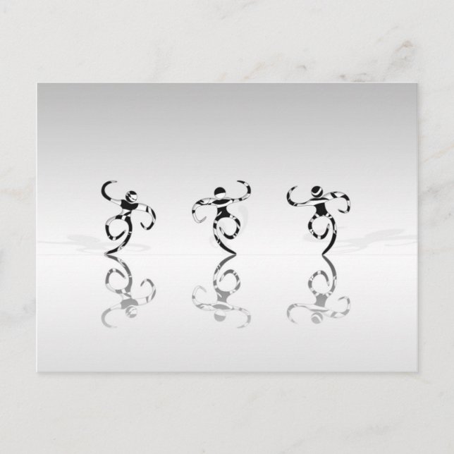 Dancing Monkey Vykort (Framsida)