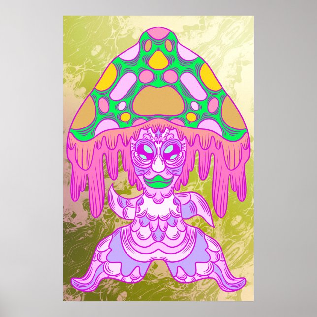 Dancing Mushroom Poster (Framsidan)