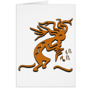 Dancing Musical Merrymaker Kokopelli OBS Kort