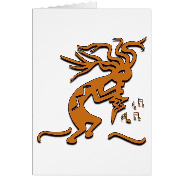 Dancing Musical Merrymaker Kokopelli OBS Kort (Framsidan)