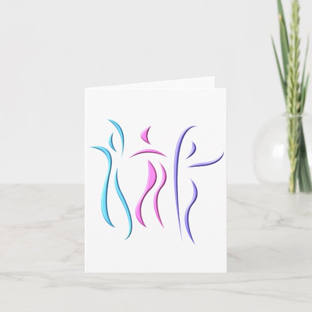 Dancing notecards kort (Framsida)