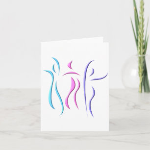 Dancing notecards kort
