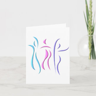 Dancing notecards kort