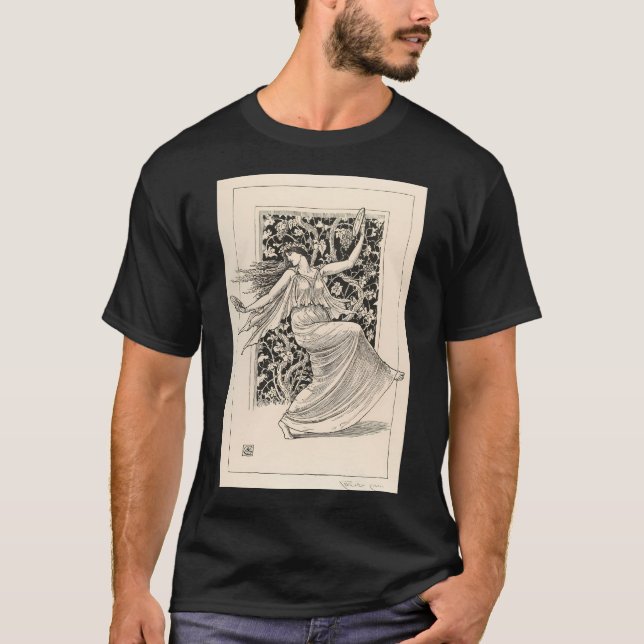 Dancing Nymph av Walter Crane T Shirt (Framsida)