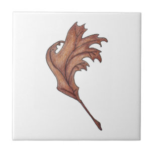 Dancing Oak Löv Brown Ochre Kakelplatta