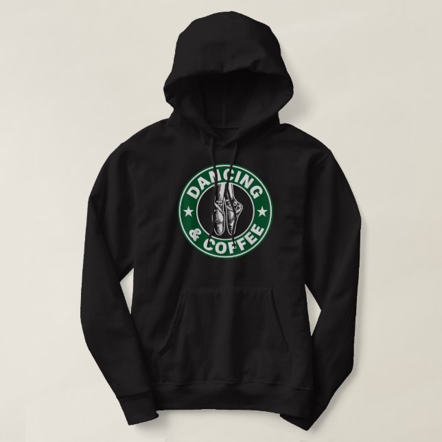 Dancing och Coffee Shirt Hoodie (Design framsida)