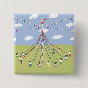 Dancing omkring Maypole Knapp