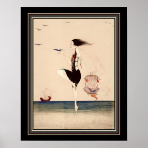"Dancing on the Shore" ca. 1916 Poster