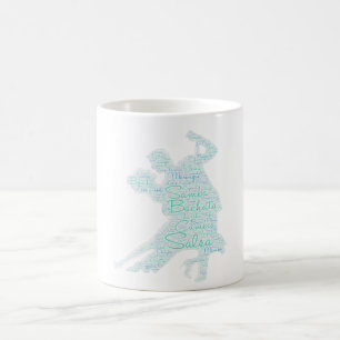 Dancing Ord Art Couple Bachata Salsa Kaffemugg
