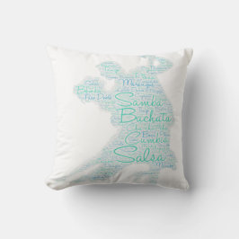 Dancing Ord Art Couple Bachata Salsa Kudde