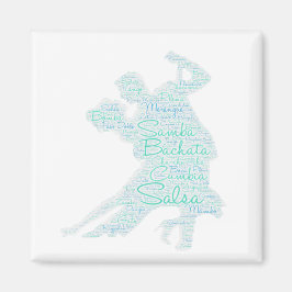 Dancing Ord Art Couple Bachata Salsa Magnet