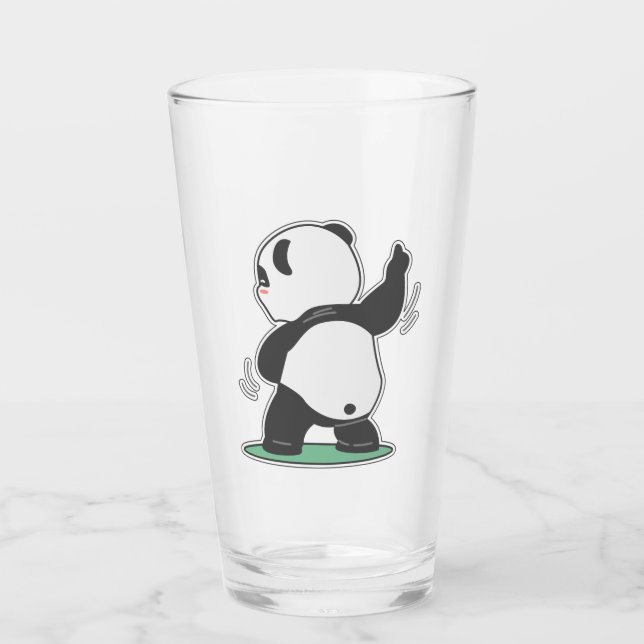 Dancing Panda back Glaskopp (Framsida)