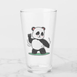 Dancing Panda front Glaskopp