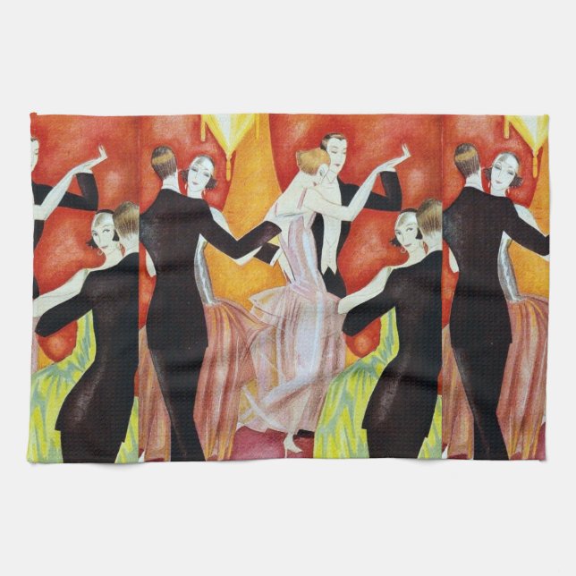 Dancing Par 1920 Kökshandduk (Horisontell)