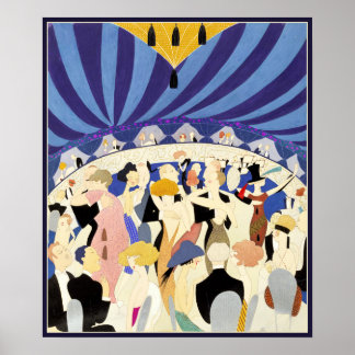 Dancing par vintage affisch 1921