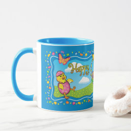Dancing Påsk Basket Ceramic Mugg