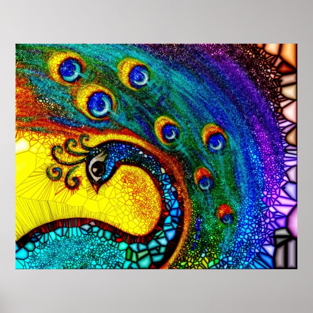 Dancing Peacock Poster (Framsidan)