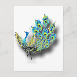 Dancing Peacock Vykort