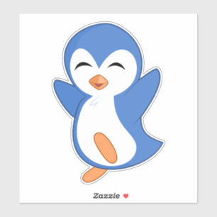 Dancing Penguin Anpassningsbar-cut Vinyl Sticker Klistermärken