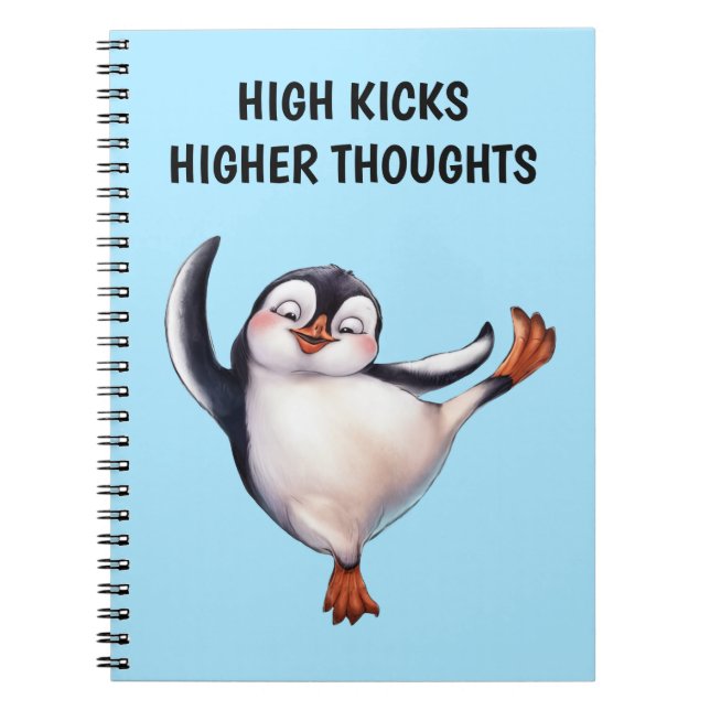 Dancing Penguin Anteckningsbok (Framsidan)