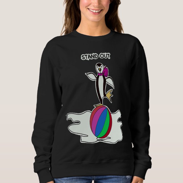 Dancing Penguin Fun Animals T Shirt (Framsida)