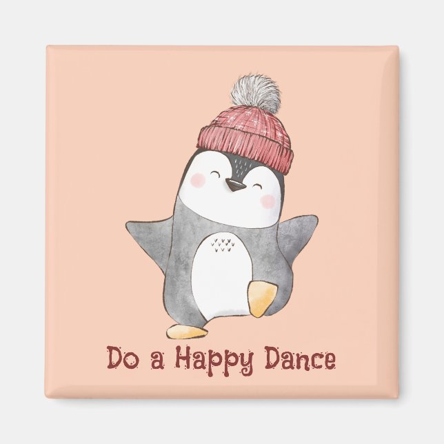 Dancing Penguin Magnet (Framsidan)