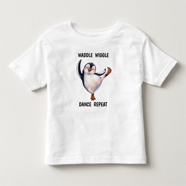 Dancing Penguin T Shirt (Framsida)