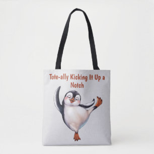 Dancing Penguin Tygkasse