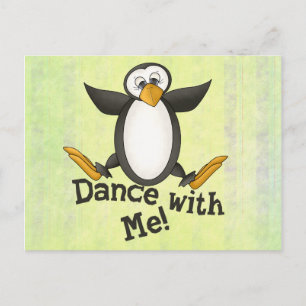 Dancing Penguin Vykort