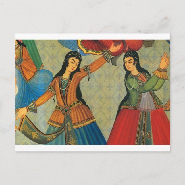 Dancing Persian Girls Vykort (Framsida)