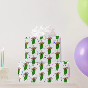 Dancing Pickle med Sombrero Presentpapper