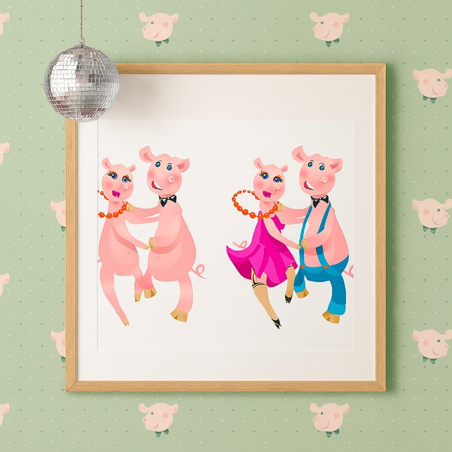 Dancing Pigs Poster (Skapare uppladdad)