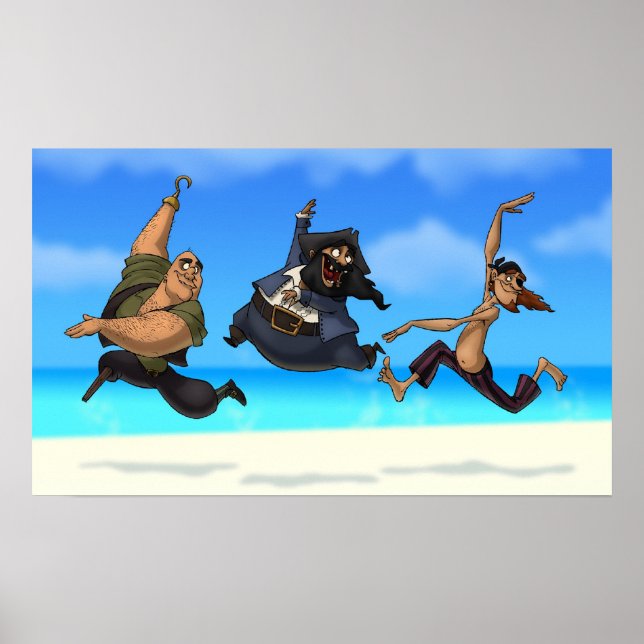 Dancing Pirater Poster (Framsidan)