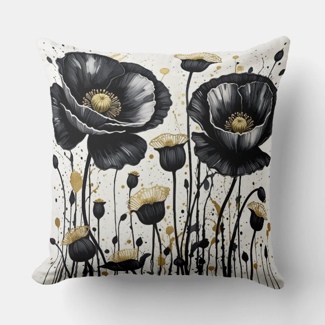 Dancing Poppies Kudde (Framsida)