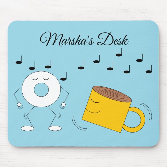Dancing Powed Donut & Coffee Mugg: Musmatta (Framsidan)