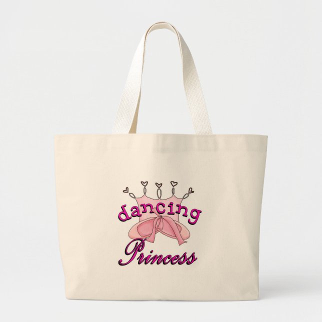 Dancing Princess Balett Design Jumbo Tygkasse (Framsidan)