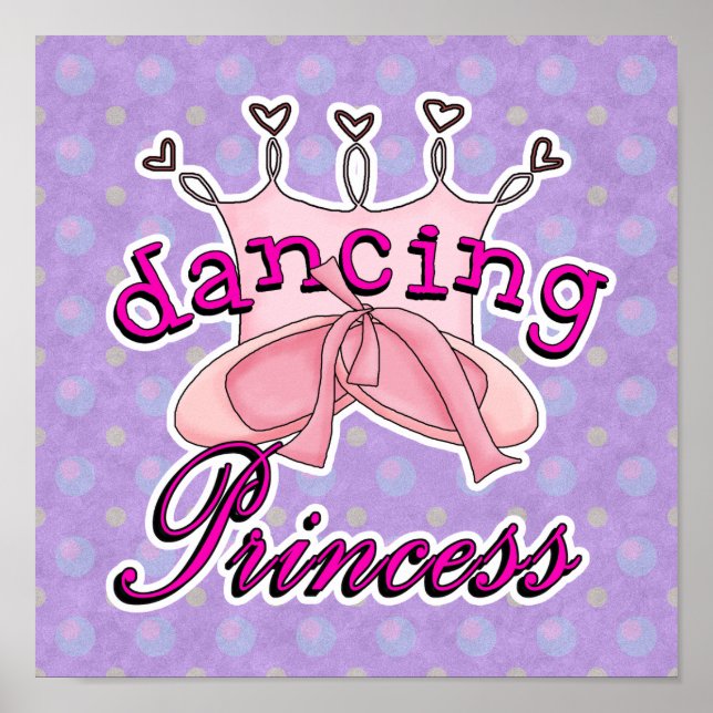 Dancing Princess Ballet Design Poster (Framsidan)
