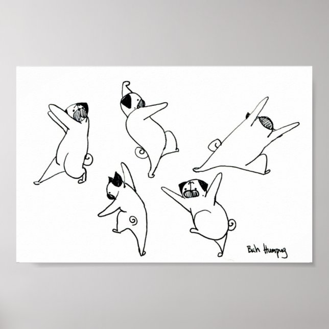 Dancing Pugs Poster (Framsidan)