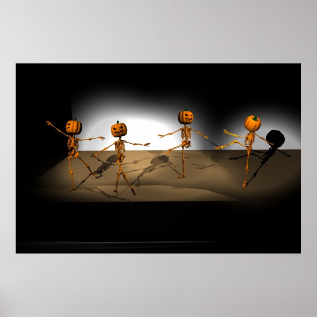 Dancing Pumpkins Halloween Ballet Poster (Framsidan)