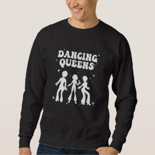 Dancing Queen Brudtärnor Disco Sängkammarparty Lång Ärmad Tröja