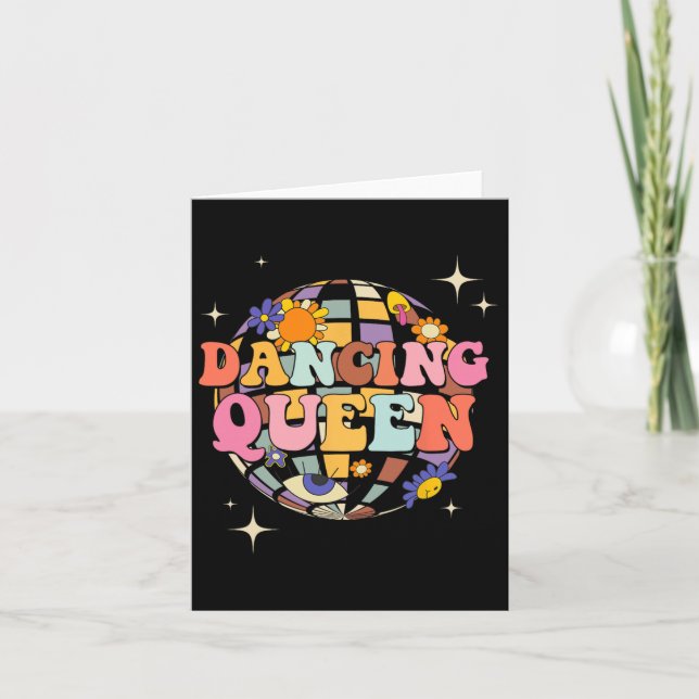 Dancing Queen Dance Mamma for Dance Party Kort (Framsida)