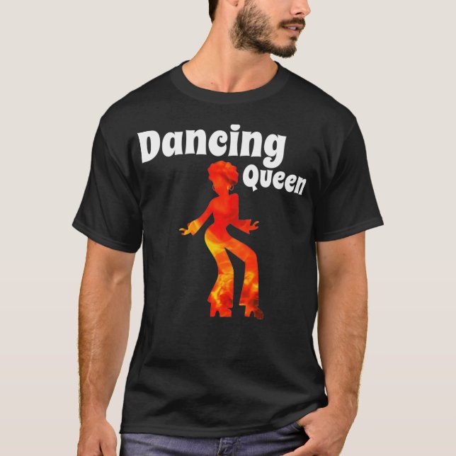 Dancing Queen dans Princess Disco 70-talet 60-tale T Shirt (Framsida)